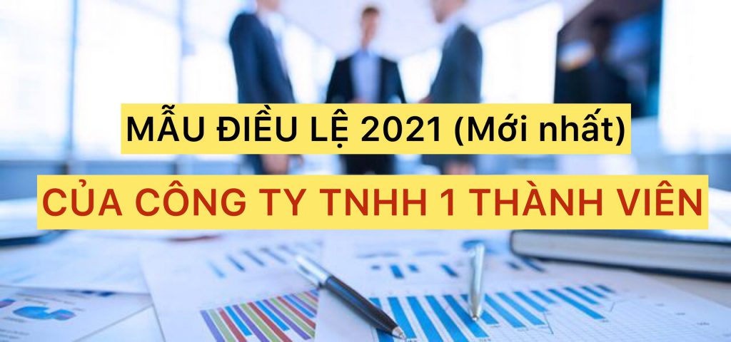 Mẫu Điều lệ 2021 (mới nhất) của Công ty TNHH 1 thành viên do cá nhân làm chủ sở hữu - Luat 3s